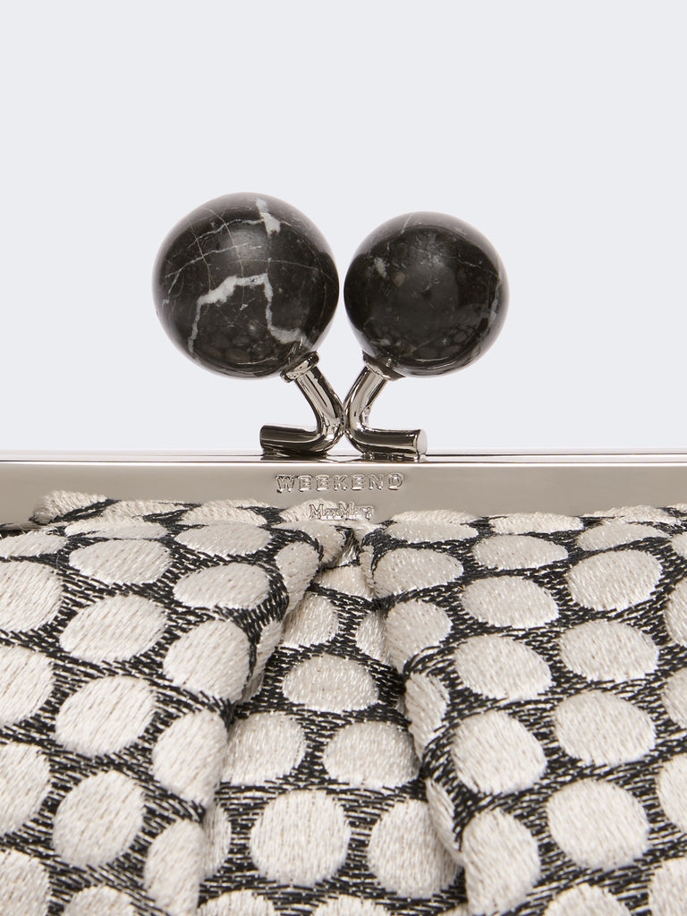 max mara small pasticcino bag in linen, silk and cotton jacquard
