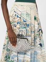 max mara small pasticcino bag in linen, silk and cotton jacquard for women