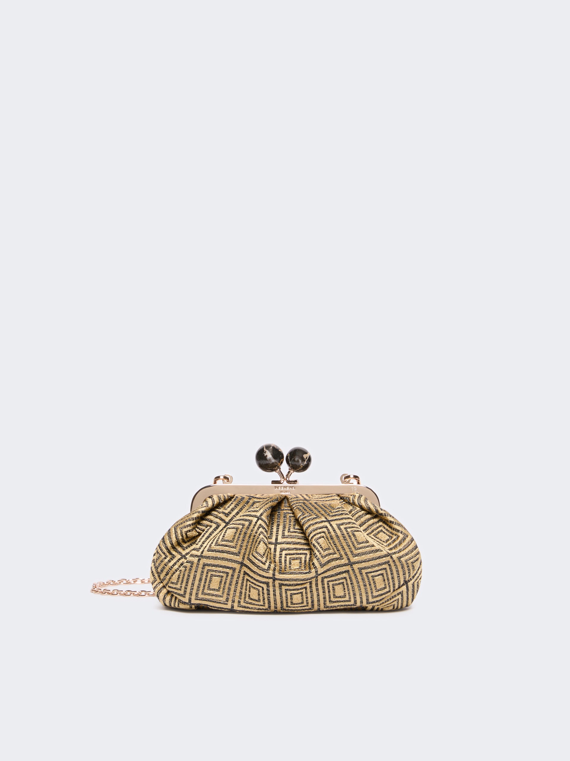 max mara small pasticcino bag in linen, silk and cotton jacquard for women