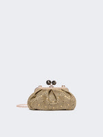 max mara small pasticcino bag in linen, silk and cotton jacquard for women