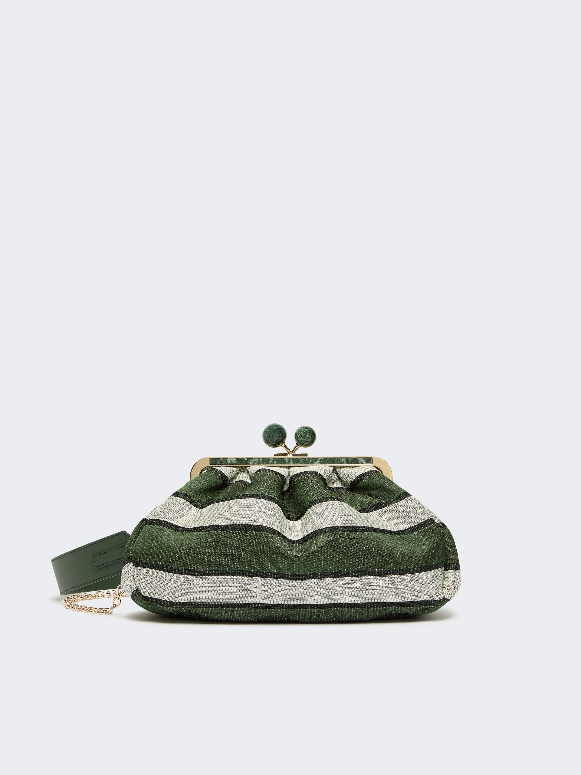 max mara medium pasticcino bag in linen, silk and cotton jacquard for women