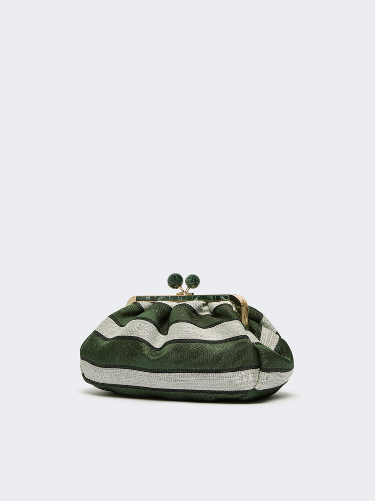 max mara medium pasticcino bag in linen, silk and cotton jacquard
