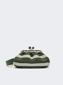Medium Pasticcino Bag In Linen, Silk And Cotton Jacquard for Women - Sage Green - Max Mara UAE