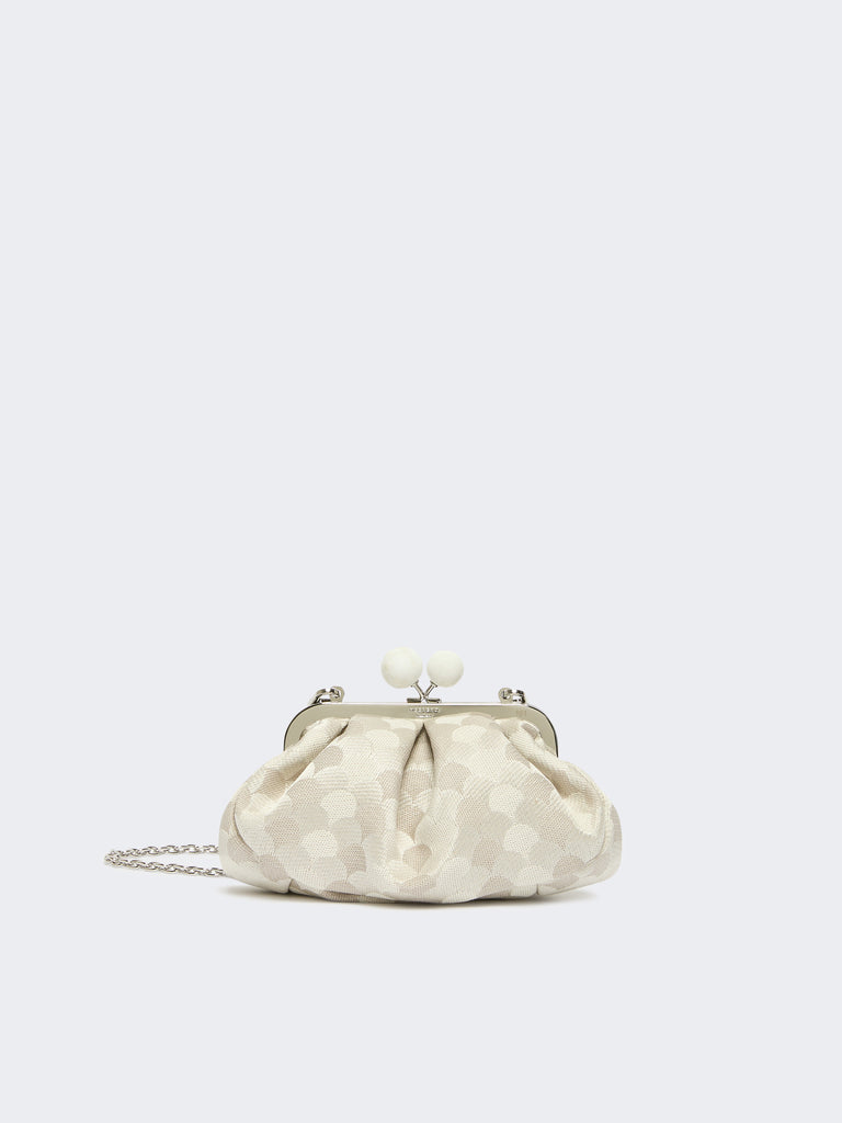 max mara small pasticcino bag in linen, silk and cotton jacquard