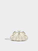 max mara small pasticcino bag in linen, silk and cotton jacquard for women