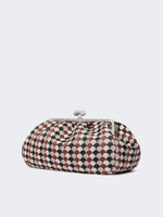 max mara large pasticcino bag in linen, silk and cotton jacquard for women