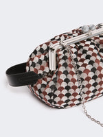 max mara large pasticcino bag in linen, silk and cotton jacquard for women