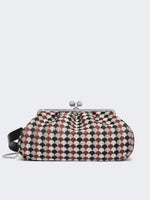 max mara large pasticcino bag in linen, silk and cotton jacquard for women