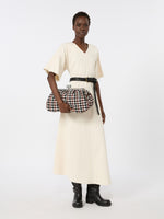 max mara large pasticcino bag in linen, silk and cotton jacquard for women