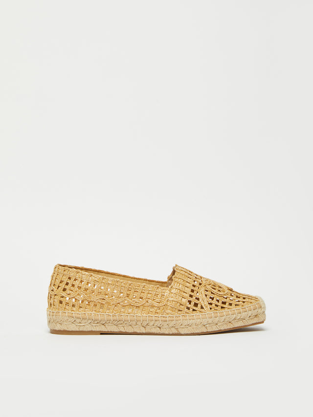 Raffia-Effect Espadrilles for Women - Colonial - Max Mara UAE