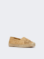 Raffia-effect espadrilles