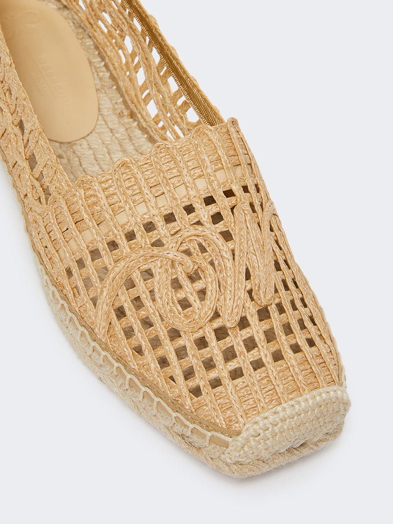 max mara raffia-effect espadrilles