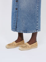 Raffia-effect espadrilles