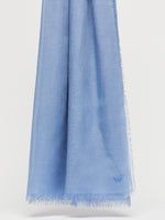 Viscose And Cashmere Shawl for Women - Light Blue - Max Mara UAE