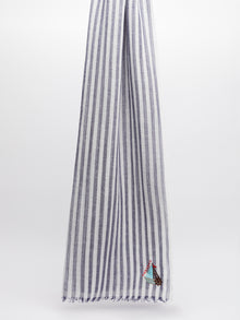 Stole In Linen And Cotton for Women - Cornflower Blue - Max Mara UAE