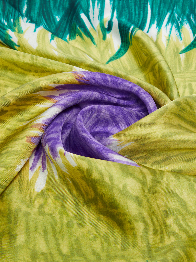 max mara printed silk twill foulard