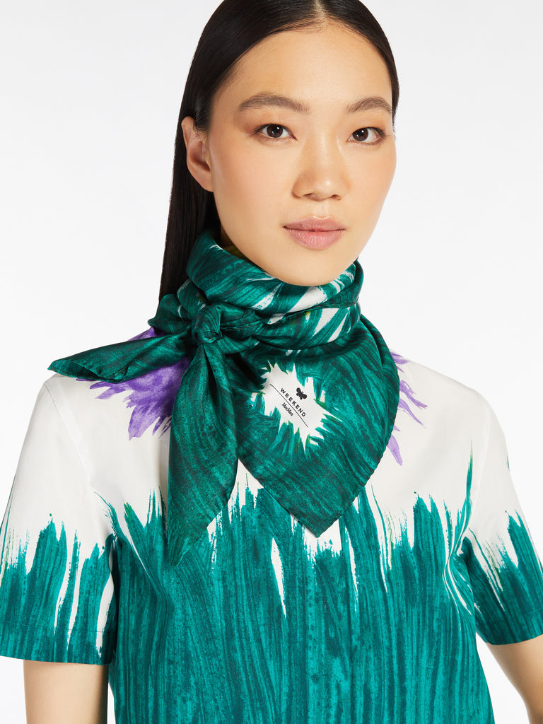 max mara printed silk twill foulard