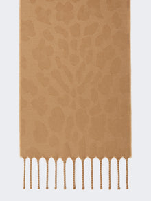 Jacquard Wool Stole for Women - Beige - Max Mara UAE