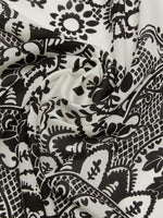 Modal And Printed Silk Shawl for Women - Beige - Max Mara UAE