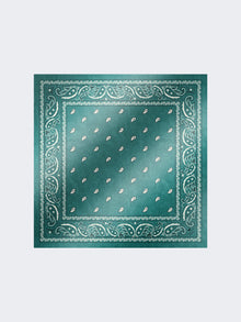 Bandanna Print Silk Foulard for Women - Green - Max Mara UAE