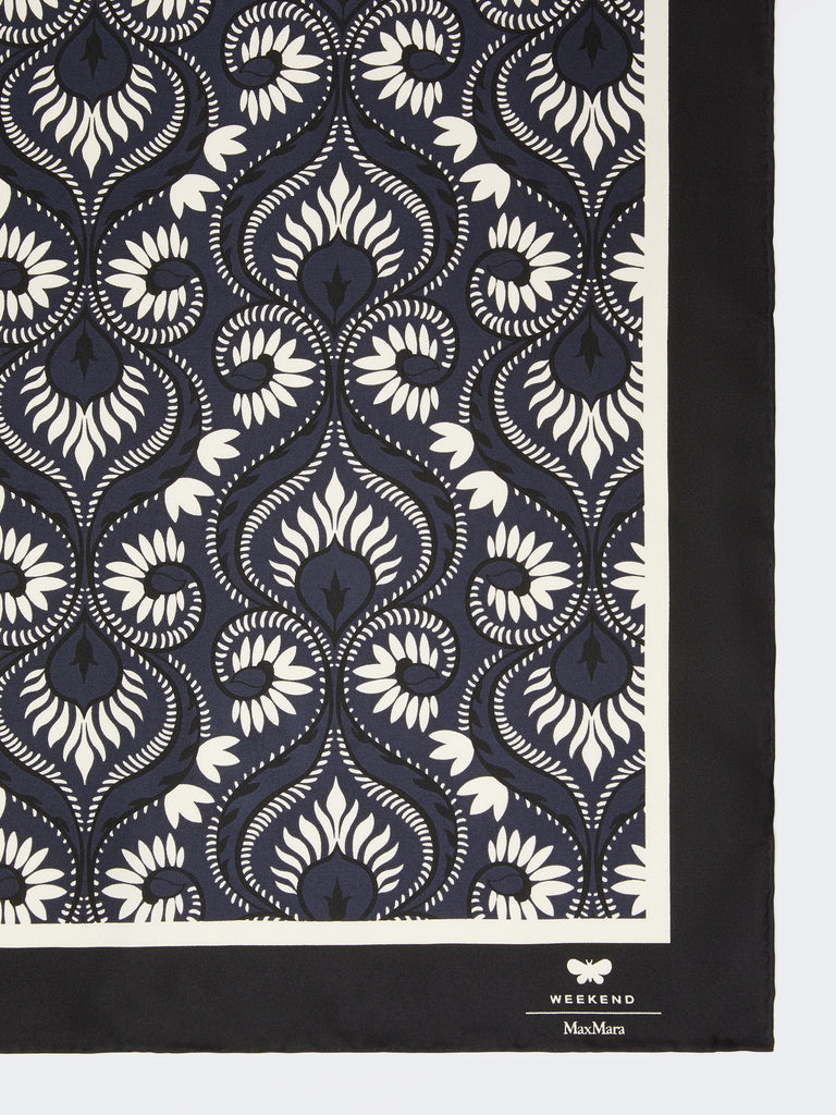 max mara printed silk square foulard for women