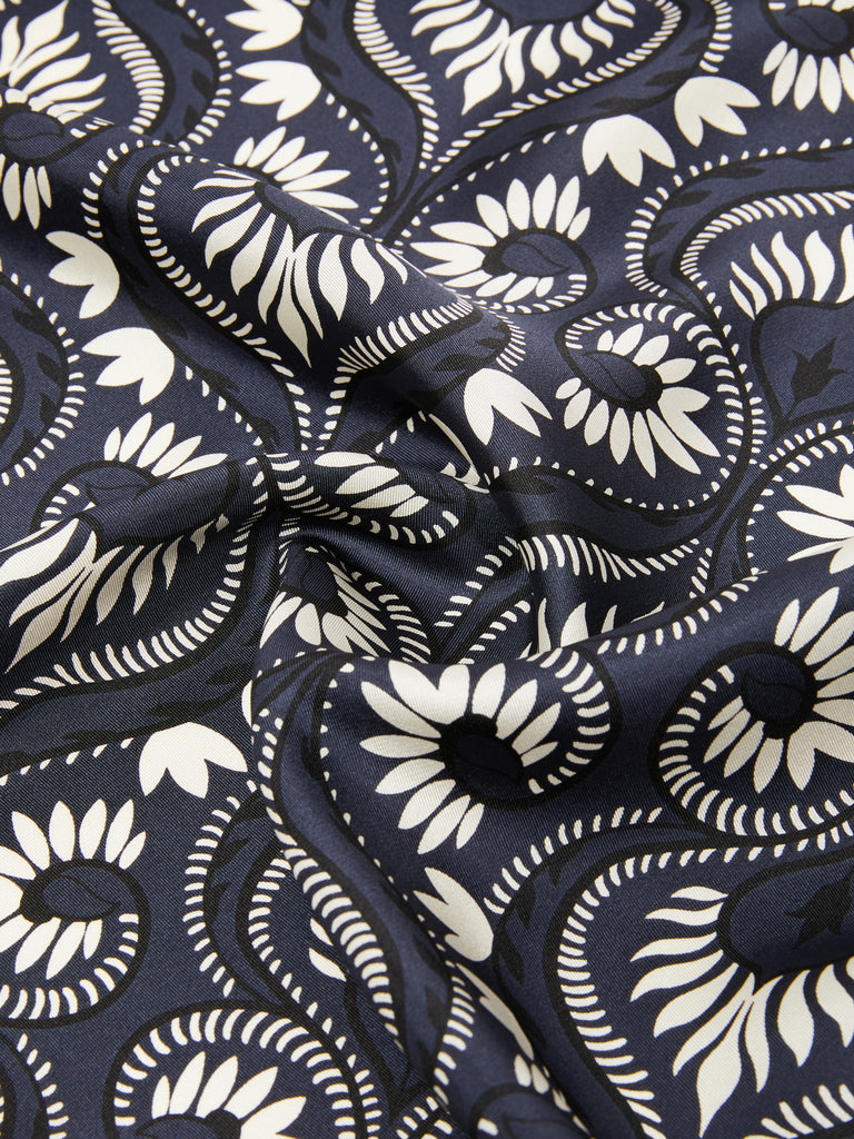 max mara printed silk square foulard for women