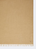 Viscose And Cashmere Shawl for Women - Camel - Max Mara UAE