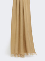 Viscose And Cashmere Shawl for Women - Camel - Max Mara UAE