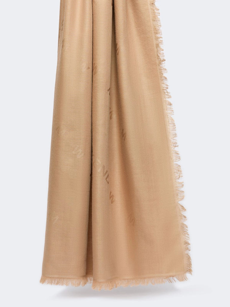 max mara jacquard wool and silk shawl