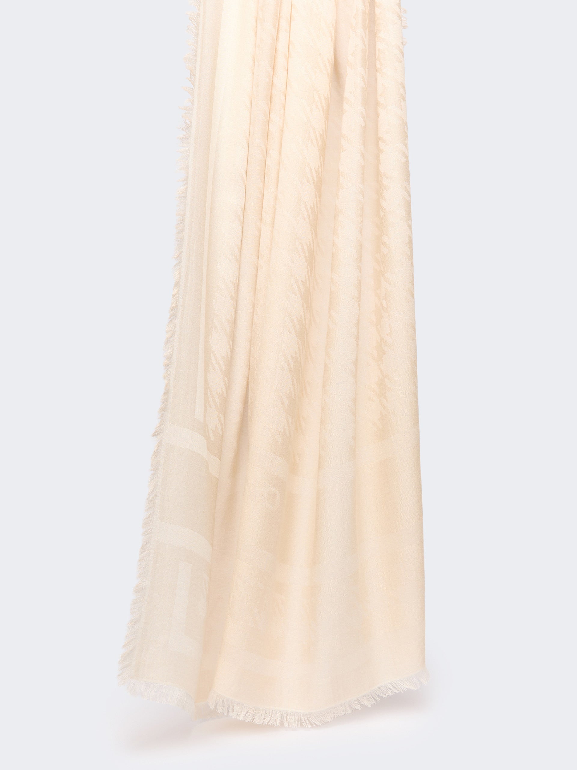 max mara jacquard shawl in modal, viscose and wool for women