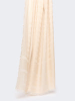 max mara jacquard shawl in modal, viscose and wool for women