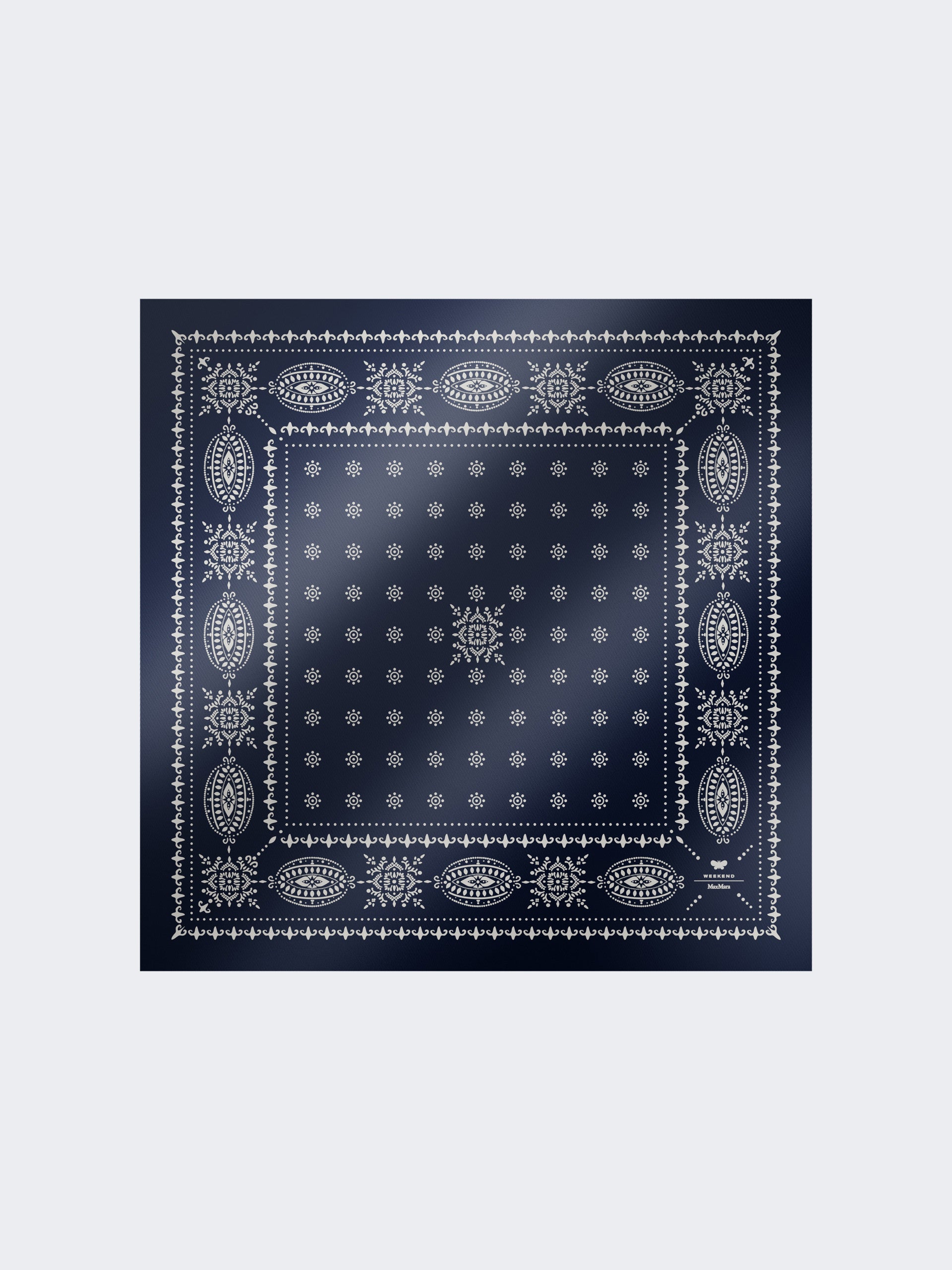 Printed silk scarf