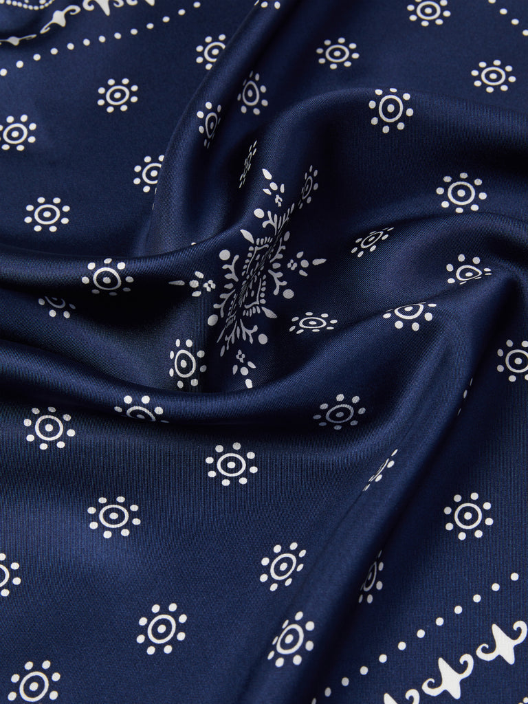 Printed silk scarf