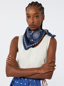 Printed silk scarf