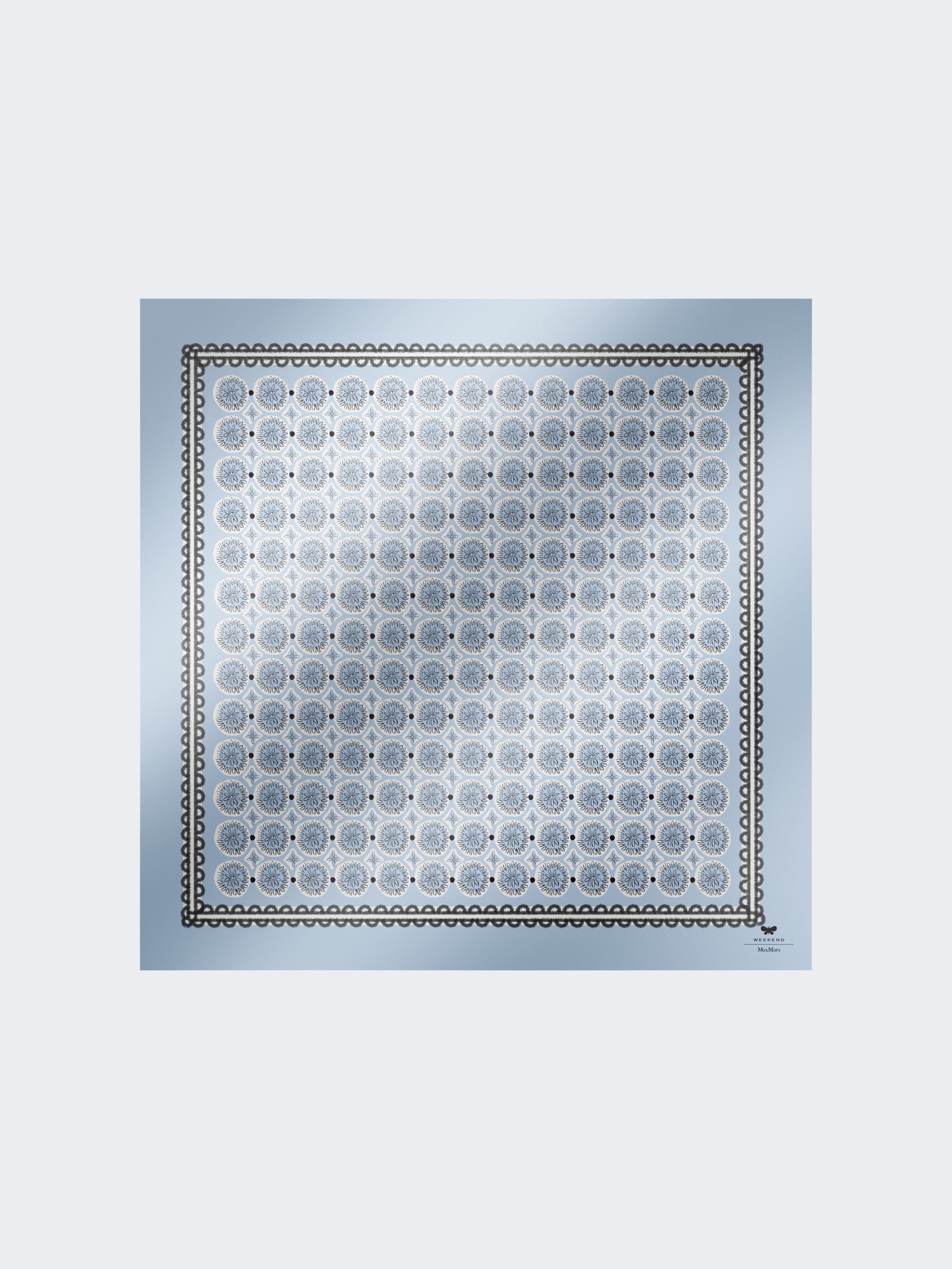 Printed silk scarf