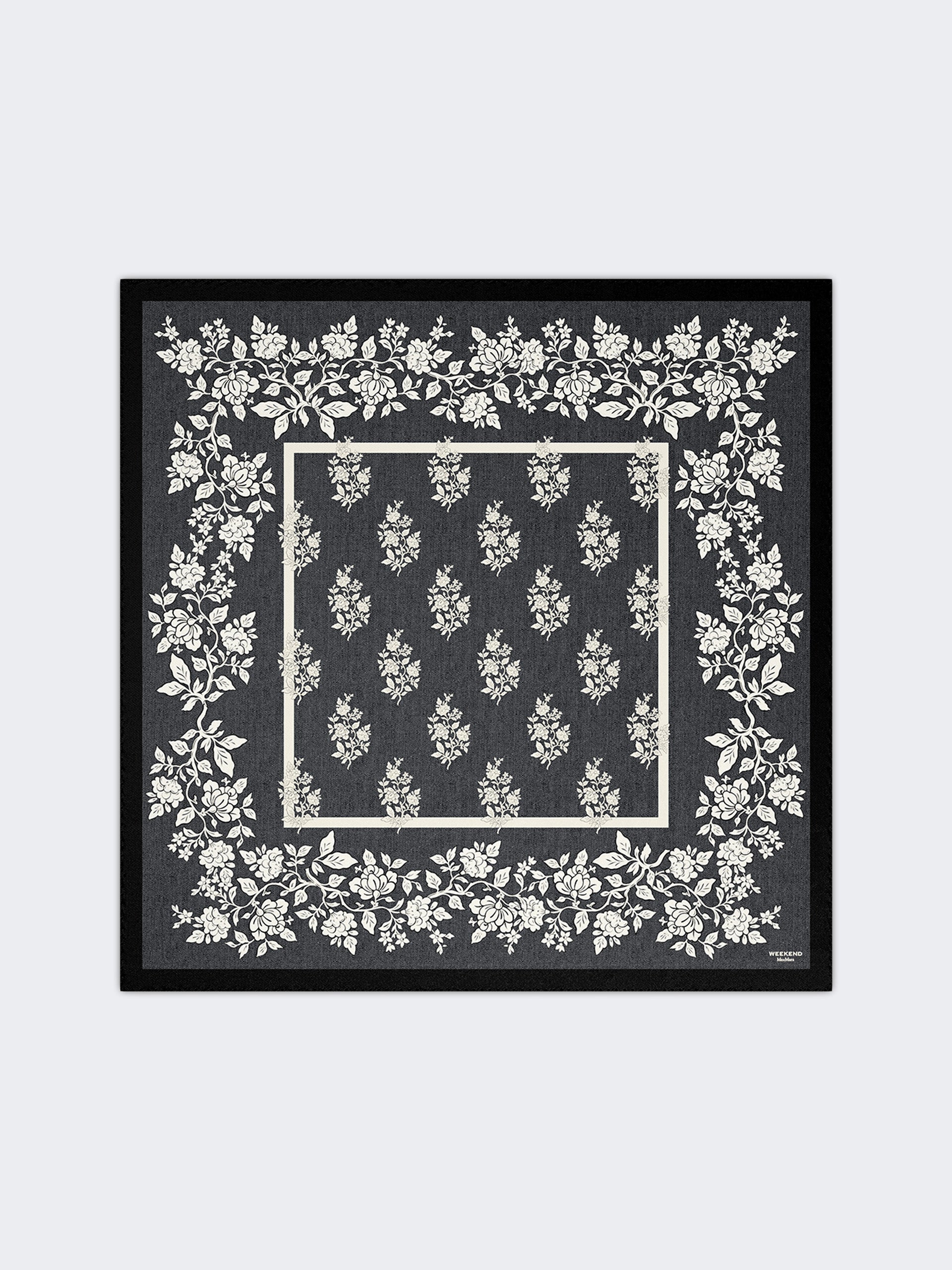 max mara printed silk twill scarf for women