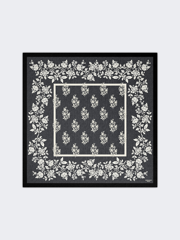 max mara printed silk twill scarf