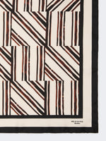 max mara printed silk twill scarf for women