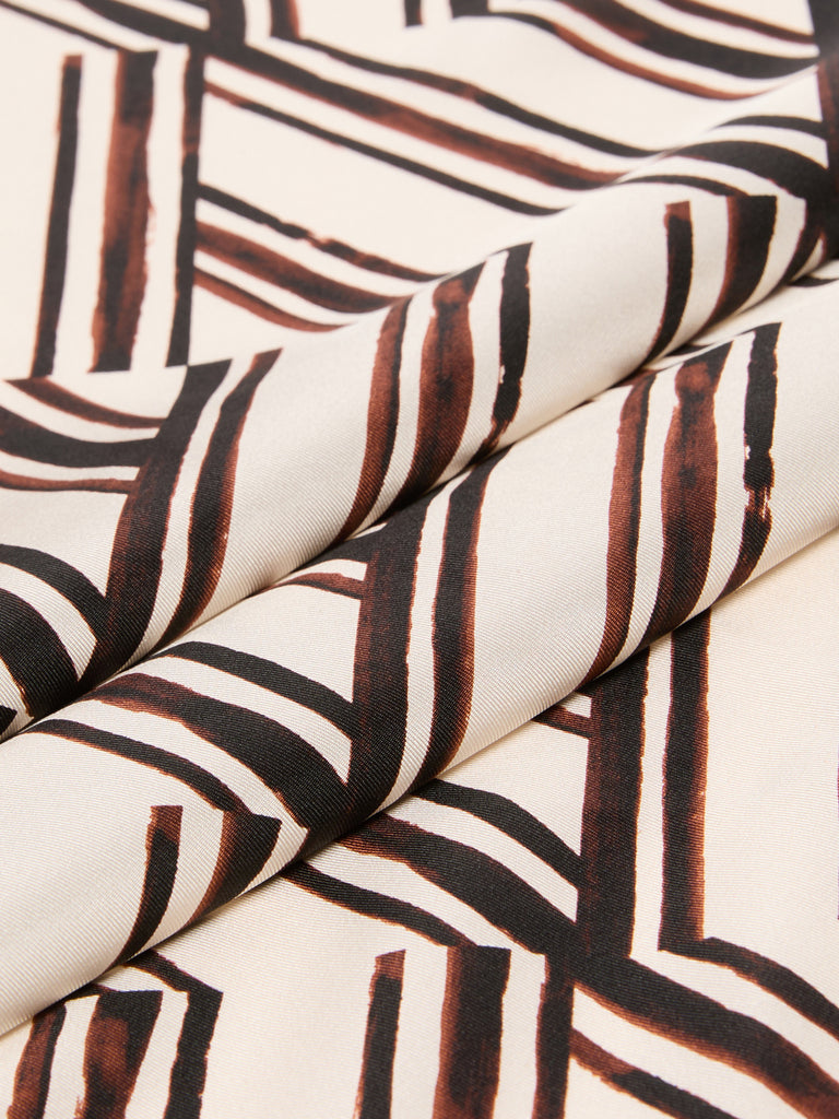 max mara printed silk twill scarf