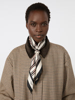 max mara printed silk twill scarf for women
