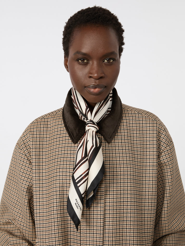 max mara printed silk twill scarf