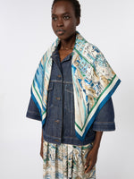 max mara printed silk scarf for women