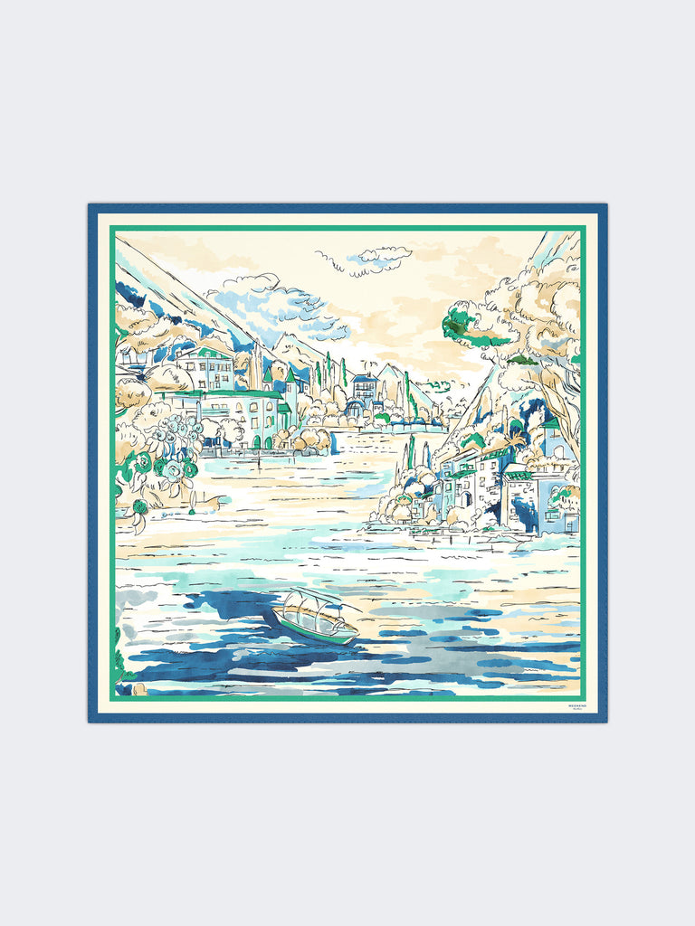 max mara printed silk scarf