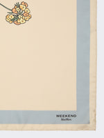max mara patterned silk twill foulard for women