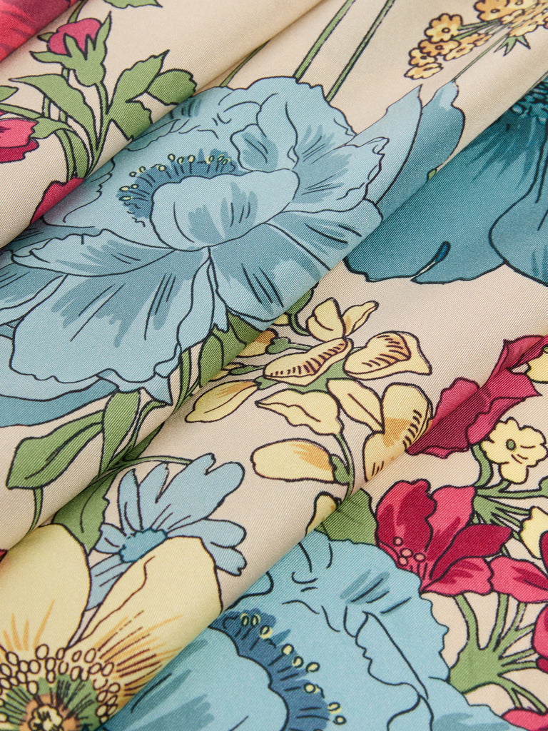 max mara patterned silk twill foulard