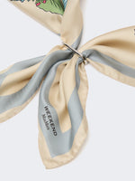 max mara patterned silk twill foulard for women