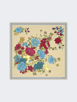 max mara patterned silk twill foulard for women
