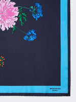 max mara patterned silk twill foulard for women