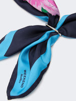 max mara patterned silk twill foulard for women