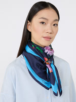 max mara patterned silk twill foulard for women